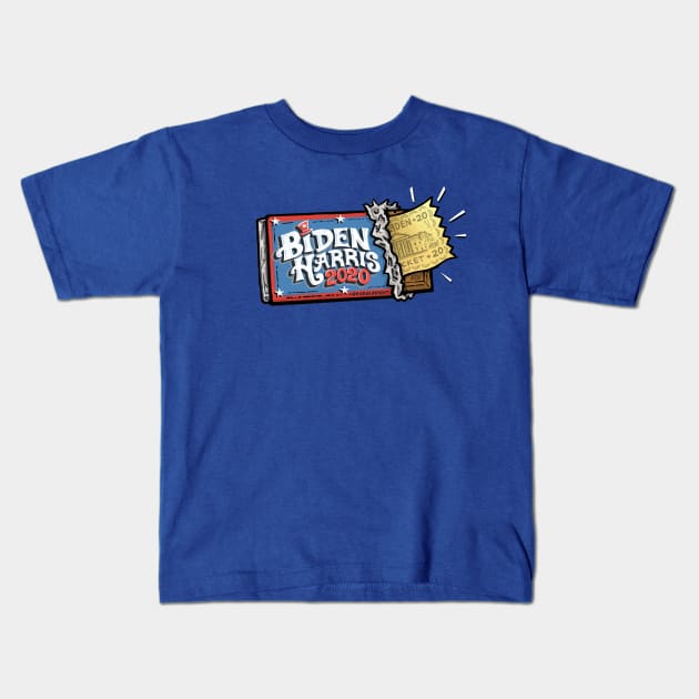 Golden Ticket 2020 Election Kids T-Shirt by BradAlbright